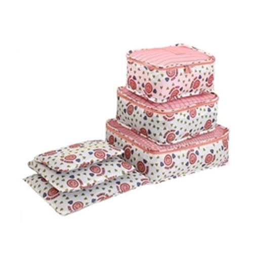 White Fabric Travel Kit Storage Bag
