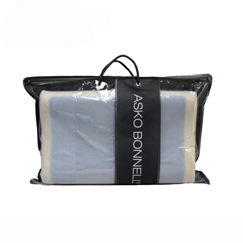 Dark Grey Satin Fabric Binding Pillow Bag