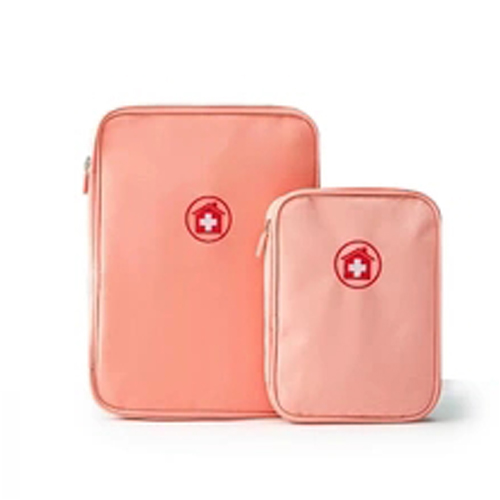 Orange Canvas Travel Kit Storage Bag