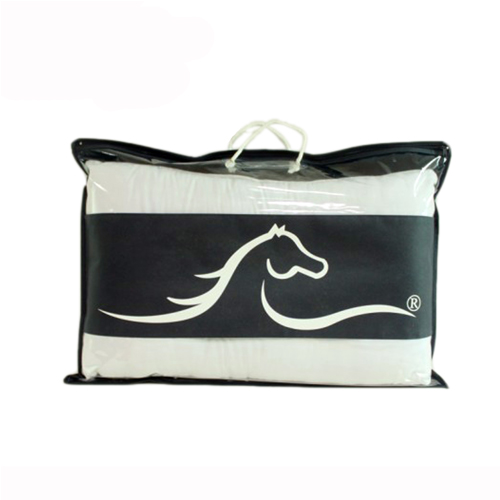 Black Non Woven Binding Clear PVC 0.1mm Pillow Bag