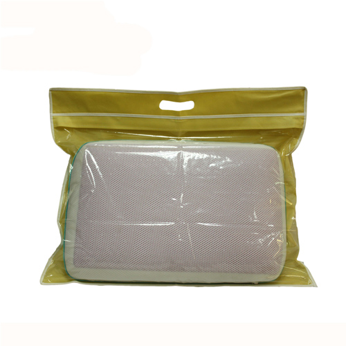 White Non Woven Binding Clear PE 0.1mm Pillow Bag