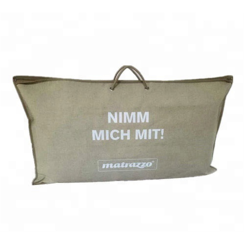 Red Non Woven Binding Clear PE 0.1mm Pillow Bag