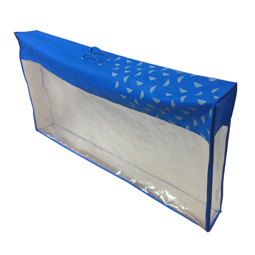 Blue Non Woven Binding Four-panel Mattress Bag