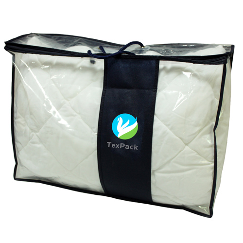 Blue Non Woven Binding Four-panel Blanket Bag
