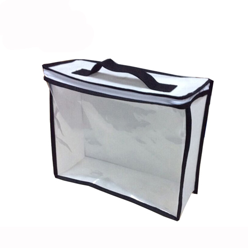 Black Non Woven Four-panel Binding Bedsheet Bag