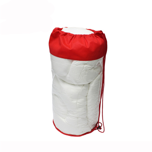 Red Non Woven Binding Cylinder Quilt Packaging Bag