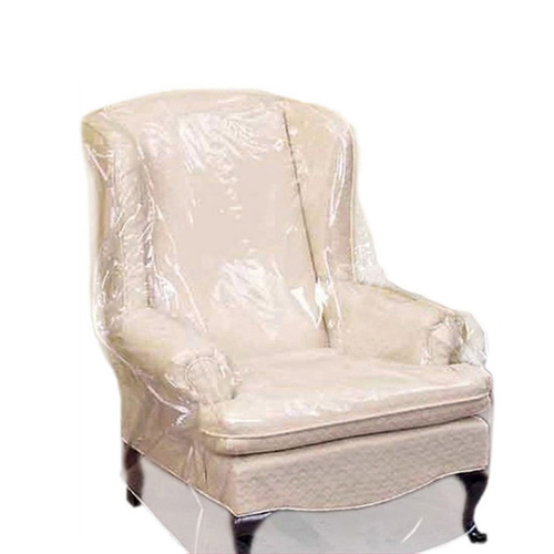 White PEVA 0.08mm Binding Sofa Cover