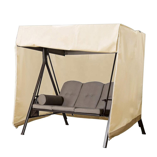 Beige & Brown Polyester Garden Outdoor Cover