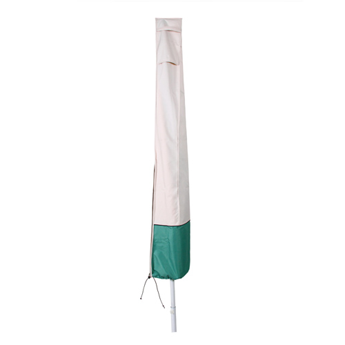 White & Black Polyester Umbrella Cover