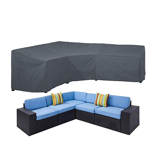 Black Polyester PU Coated Furniture Cover