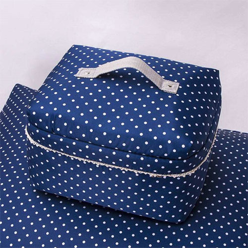 Dark Blue Cotton Underwear Storage Bag