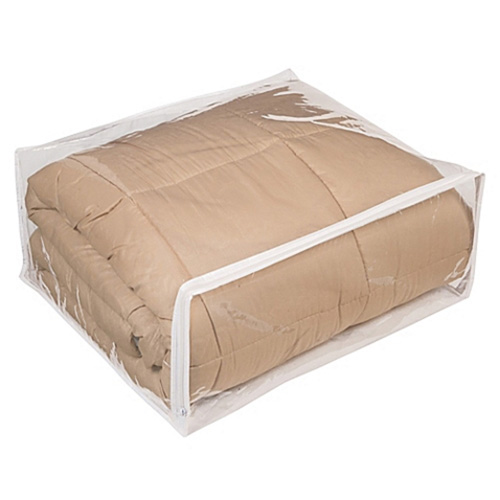 White PEVA Binding Clear PVC Underbed Storage Bag