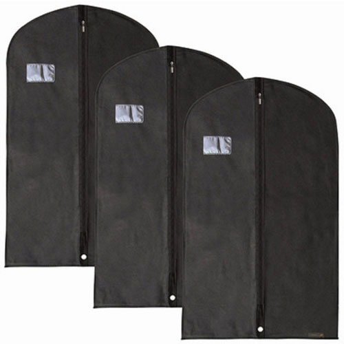Black Non-woven Binding Garment Bag