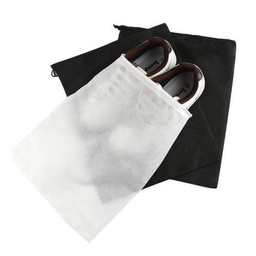 White Non-woven Shoes Storage Bag