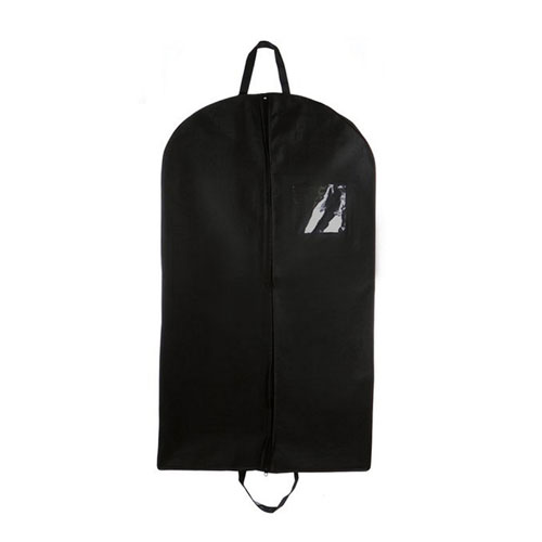 Black Polyester Binding Garment Bag