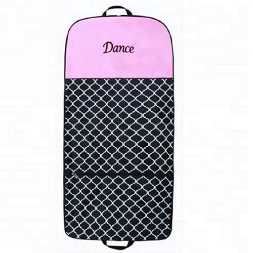 Black and Pink Non-woven Dance Garment Bags
