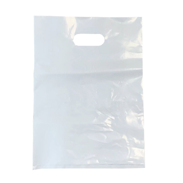Packaging & Bag *Material: white PE.<br>
*Handle: 1pc die cut handle on top.<br>
*Printing: without.