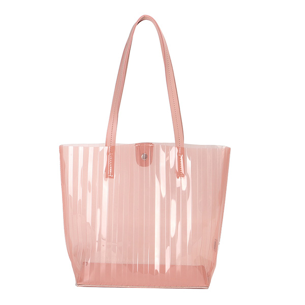 Packaging & Bag *Material: pink PVC 0.15mm (PVC cold crack resistant minus 15 degree).<br>
*Handle: 2pcs pink PVC handle on top.<br>
*Printing: without.