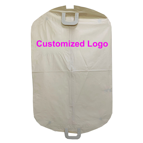 Beige PVC Garment Bag