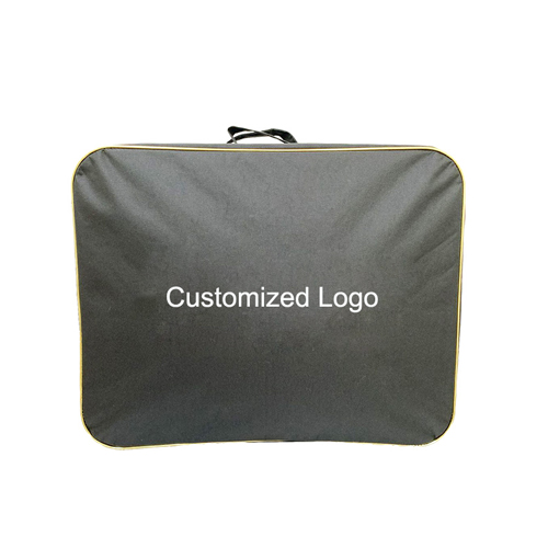 Black Polyester Fabric Wire Frame Bag