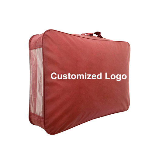 Non Woven Wire Wine Red Frame Bag Blanket Bag