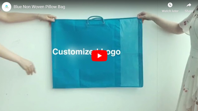 Blue Non Woven Pillow Bag