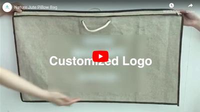 Nature Jute Pillow Bag