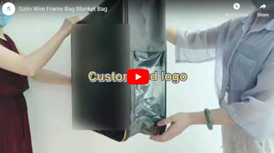 Satin Wire Frame Bag- Blanket Bag